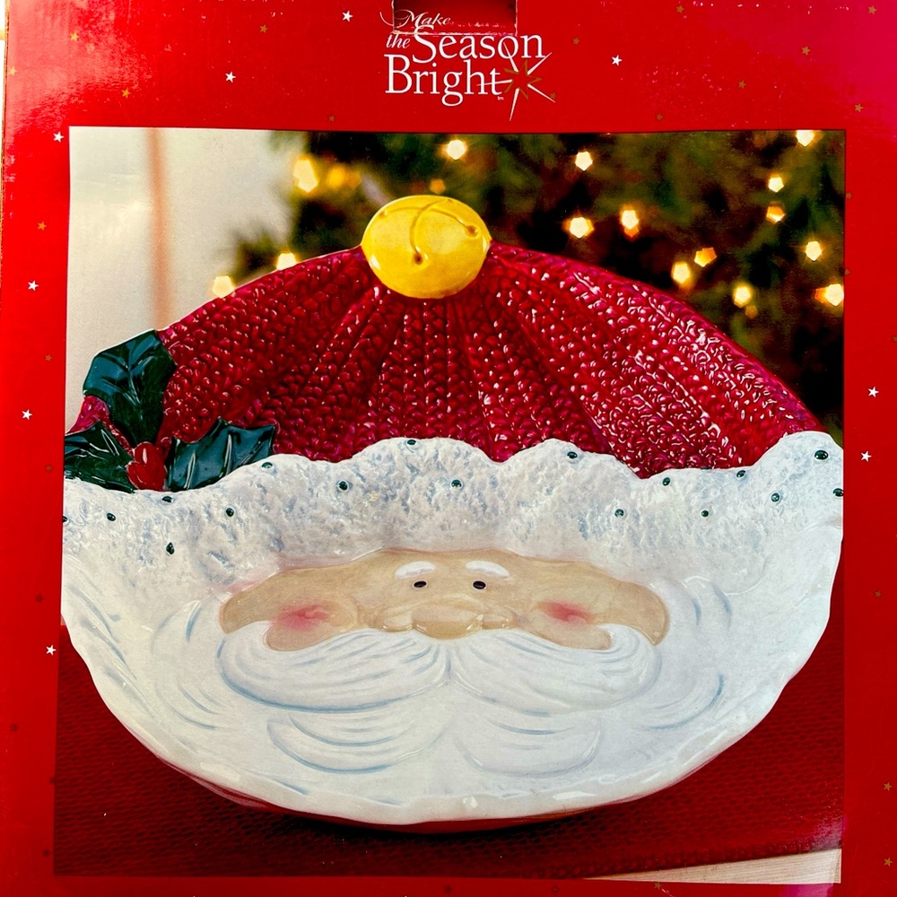 Santa’s Face CHIP & DIP Bowl